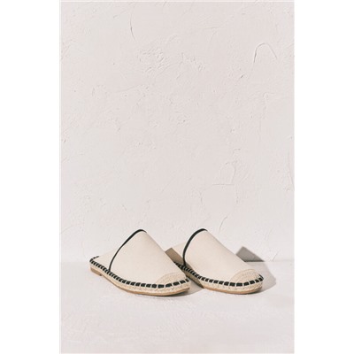 Alpargata mule bicolor