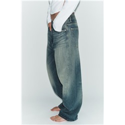 TRF MID-WAIST BAGGY BALLOON JEANS