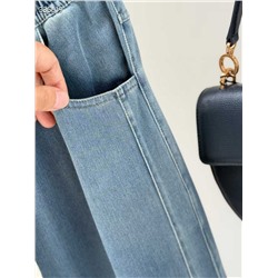 Лёгкие тонкие летние джинсы из смесового денима