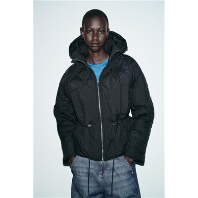 HOODED PUFFER JACKET