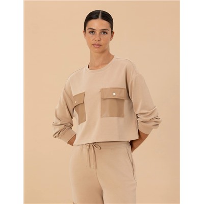 Bej Sweatshirt