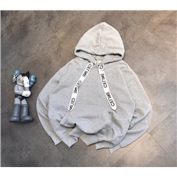 Толстовка худи с широкими лентами СЕЛИ*Н