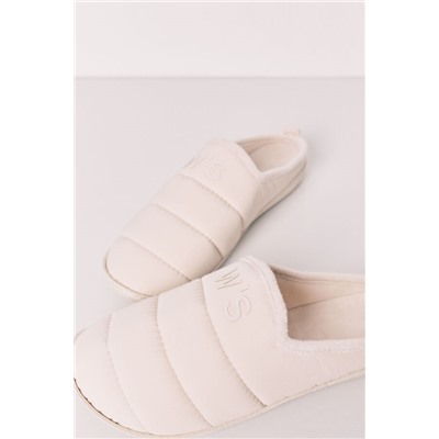 Zapatillas casa acolchadas blanco