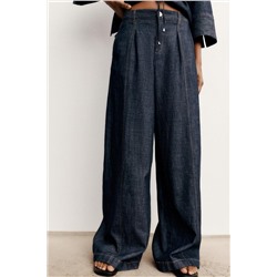 WIDE LEG LINEN PANTS