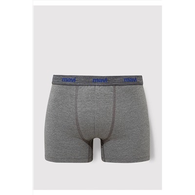 Mavi 3lü Gri Basic Boxer 0911407-23854