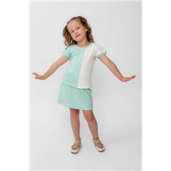 Костюм с юбкой Элис Мятный/молочный НАТАЛИ #876332