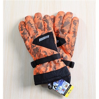 Зимние холодостойкие стеганые бархатные нескользящие теплые ветрозащитные перчатки