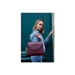 Bolso de piel Blu Burdeos