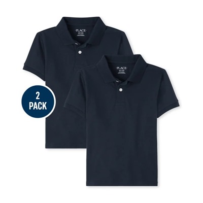 The Children’s Place  Boys Uniform Pique Polo 2-Pack - Multi Clr
