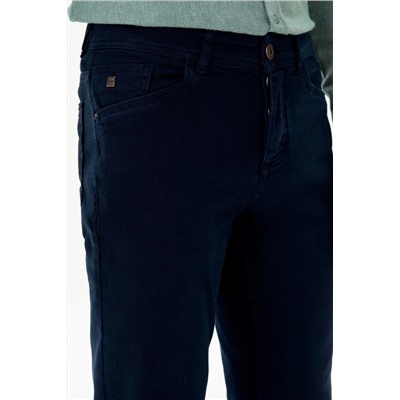 Erkek Lacivert Kanvas Pantolon