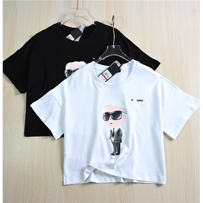 Женская хлопковая футболка КАР*Л 😎