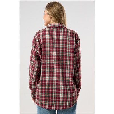 Рубашка женская в клетку