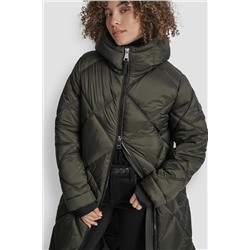 SILKY LONG QUILTED PARKA