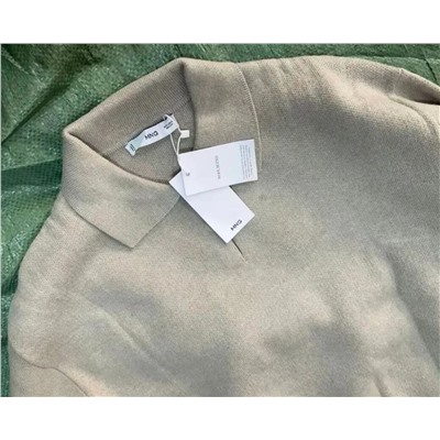 Женский шерстяной свитер с воротником и длинными рукавами  🖤 МАНГ*О