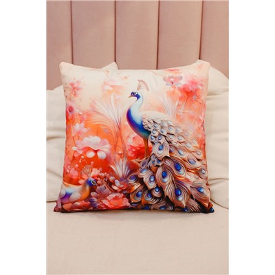 Наволочка декоративная 3 шт Павлины 3D