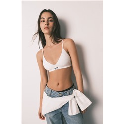 Sujetador triangular Seamless blanco