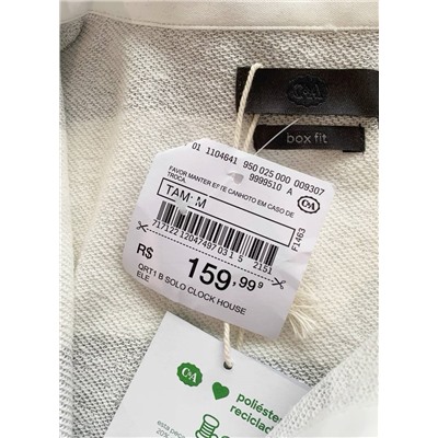 Мужское поло с белым рубашечным воротником  C*&*A  Экспорт