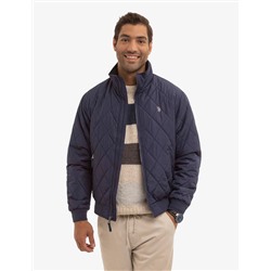 DIAMOND QUILTED FLEECE JACKET