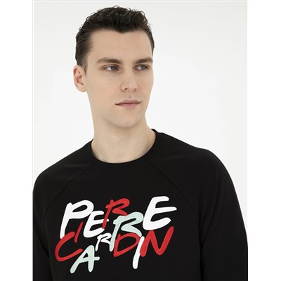 Siyah Regular Fit Sweatshirt