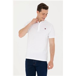 Erkek Beyaz Hakim Yaka Tişört