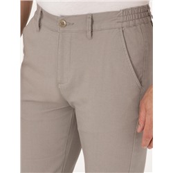 Taş Regular Fit Beli Lastikli Kanvas Pantolon