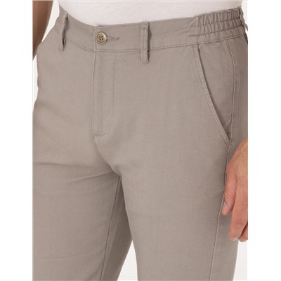 Taş Regular Fit Beli Lastikli Kanvas Pantolon
