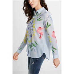 Camisa pinceladas étnica