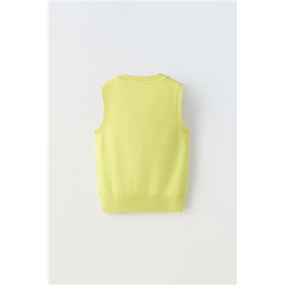 SLEEVELESS KNIT TOP