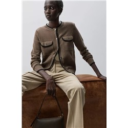 Chaqueta bolsillos contraste