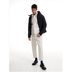 Steppjacke mit Kapuze