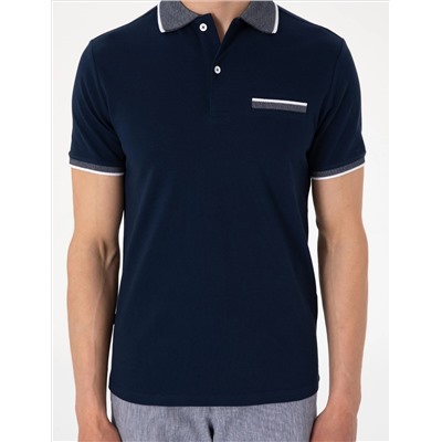 Lacivert Slim Fit Tişört