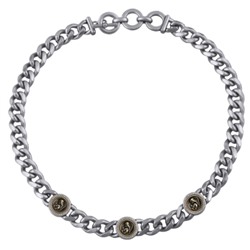 Колье Ангел (кристаллы SW; античное серебро, античное золото) 43-48см, Есть комплект