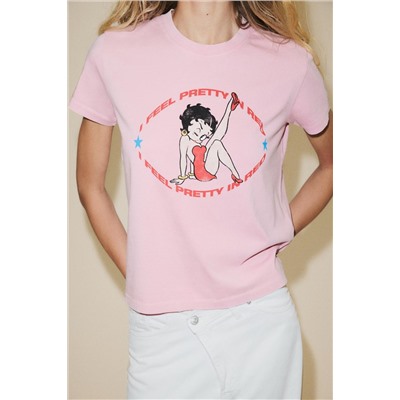WASHED-EFFECT BETTY BOOP® T-SHIRT