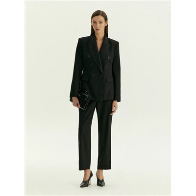 Двубортный жакет из костюмной шерсти, ML744/voyla