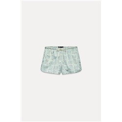 FIGURATIVE PRINT SHORTS