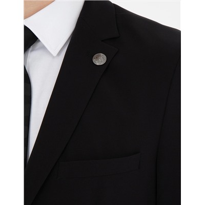 Siyah Esnek Fit Blazer Ceket