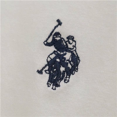 Мужская классическая футболка с вышитым логотипом на  груди  Экспорт U.S. Polo Assn