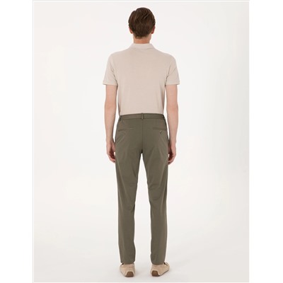 Yeşil Ex. Slim Fit Kumaş Pantolon