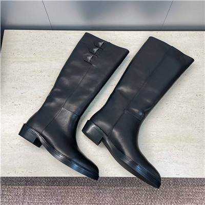 Женские широкие сапоги  ПРАД*А длиной до колена