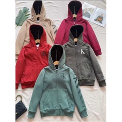 Детская теплая толстовка с изнанкой из искусственного меха, экспорт КЕЛЬВИН КЛАЙ*Н