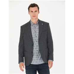 Antrasit Slim Fit Ceket