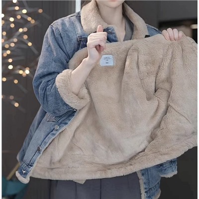 Куртка джинсовая на флисе