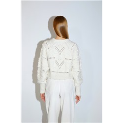 Jersey de punto de ochos Crudo