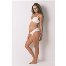 Sujetador 'maternity' CHARMING canalé blanco