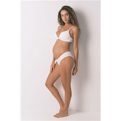 Sujetador 'maternity' CHARMING canalé blanco