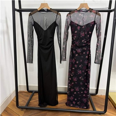 Облегающее женское платье сетка БЕРШК*А