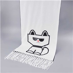 Зимний тёплый шарф с мультяшным котом  КАР*Л😎
