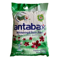 Суперочищающий стиральный порошек Antabax c отбеливающим эффектом 2,4кг