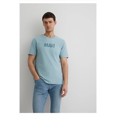 Mavi Logo Baskılı Tişört Slim Fit / Dar Kesim 066846-70838