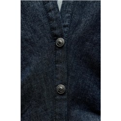 VESTIDO CAMISERO EFECTO DENIM